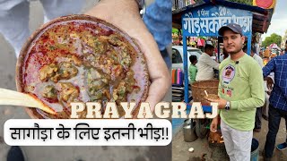 प्रयागराज में मिलने वाले इस सागौड़े के लोग दीवाने हैं 🤤😍 #prayagraj #phaphamau #eft #allahabad #chat