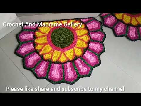 Very Easy Fur wool Rangoli | Crochet And Macrame Gallery |#newrangolidesign #furwool rangoli