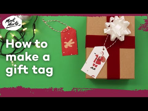 How to make a gift tag out of wrapping paper