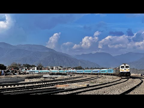 SHATABDI Express and SAMPARK KRANTI Express at HALDWANI : Foothills Of Himalayas