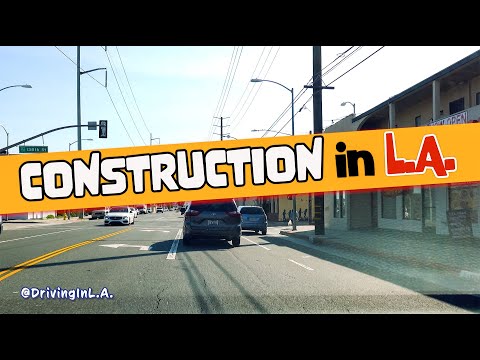 CONSTRUCTION AREAS | STREETS OF L.A. 4K #construction