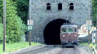 BLS Re 4/4 am Lötschbertunnel