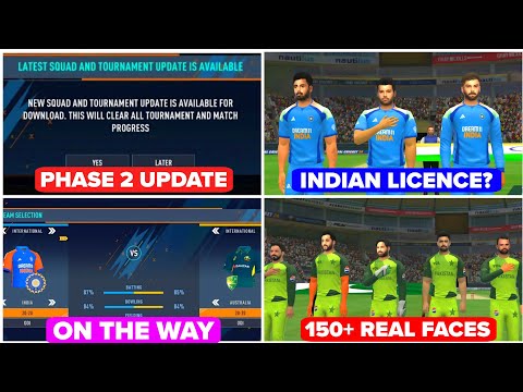 🤯Real Cricket 24 Phase 2 Update On The Way | 150+ Real Faces | Indian | Real Cricket 24 New Update