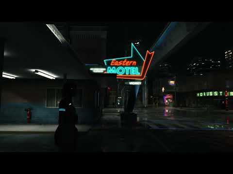 Detroit: Become Human - Rainy Street Ambiance 3 (music, rain, cars)