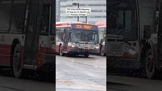 TTC 9124 927B Highway 27 Express to Steeles via Humber College 12:22 PM 1/7/2025