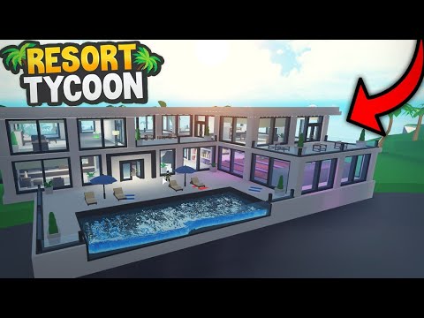 BUILDING THE VILLA in ROBLOX TROPICAL RESORT TYCOON