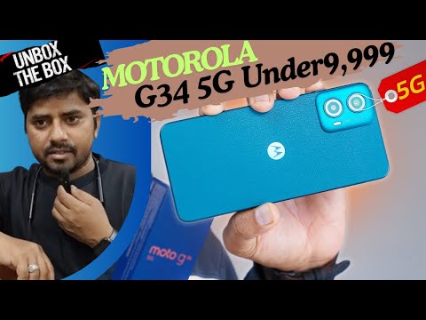 Motorola G34 - Best 5G @ ₹9,999 -8GB RAM & 128GB Memory - Snapdragon 695 | Unboxing & Review | HDFC