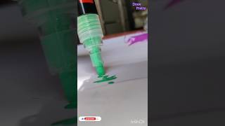 🟢 activating my new acrylic paint marker|subscribe my channel|#drawpretty #markers #short#satisfying