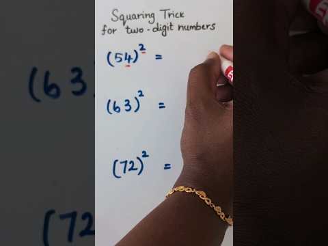 Math Tricks l l Squaring trick for two digit numbers #mathshack #mathtricks #mathtipsandtricks #math