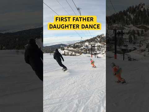 Our first father daughter dance #snowboarding