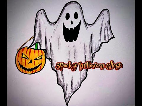 How to draw a Spooky Halloween Ghost