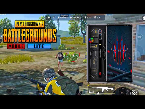 Red Magic 6s Pro PUBG LITE Test 🔥 | ANDROID 12 OS 5.5 | Snapdragon 888+ | 165Hz Gameplay