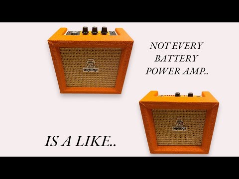 ORANGE-MICRO AMPS - BATTERY POWERED Crush Mini 3 Watt Micro Amp, Orange