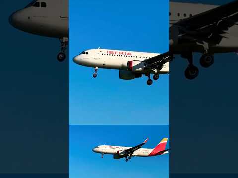 Iberia 🇪🇸landing at Barcelona AirPort #youtubeshorts #remix #planespotting #shorts #short #iberia