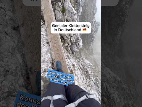 Wahnsinn 🤯🫣 Mit wem würdest du hier gerne klettern?⛰️👀 #klettersteig #alpen #berge