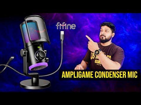 4000 ka Condenser Mic 🎤😱 || FIFINE AmpliGame AM6 Mic Review