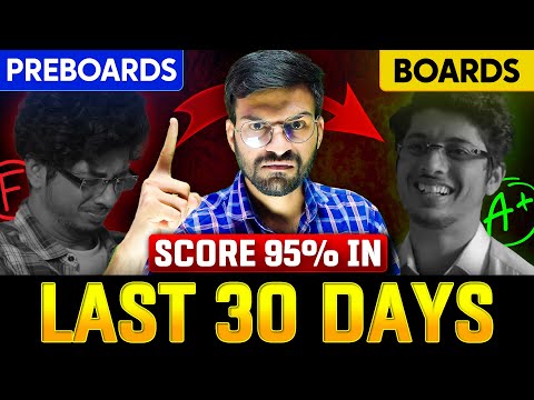 LAST 30 DAYS STRATEGY🔥 to Score 95% in Boards 2025✅ || Class 10 Last 30 Days Roadmap || Next Toppers