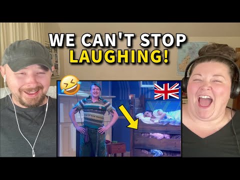 Americans React: Peter Pan Goes Wrong | Our FIRST British Play!