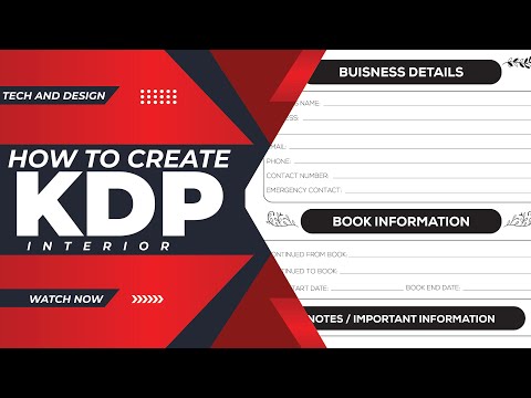 How to create KDP Interior || Inventory Log Book