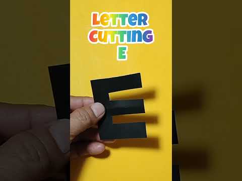 Fastest way letter cutting (E) #lettercutting