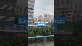 Gurgaon from rapid metro #gurgaon #delhi #delhigram #delhiyoutuber #gurgaonblogger #gurugram