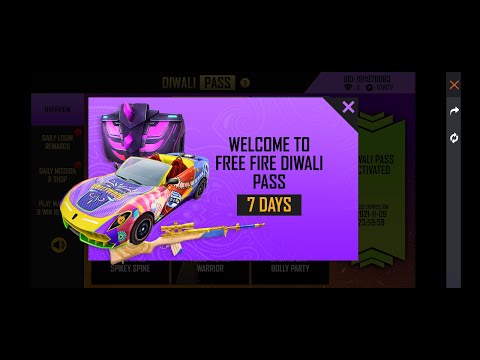 Claim New Diwali Pass | Free Spikey Spine Gloo Wall Skin | Garena Free Fire | BEAST GAMERS