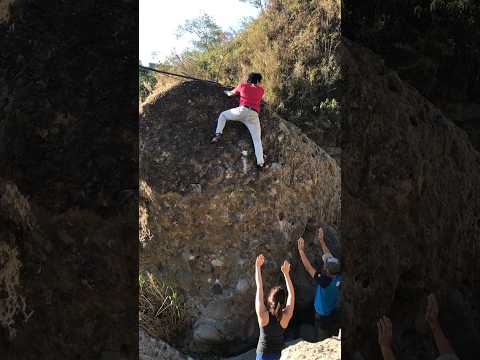 Are you scared of high boulders? 😨