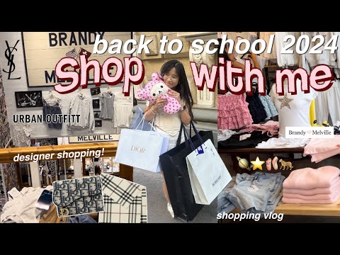 🩰 SHOP WITH ME 🐆⭐️ BACK TO SCHOOL 2024- dream wardrobe haul (dior, ysl, brandy, urban, subdued..)