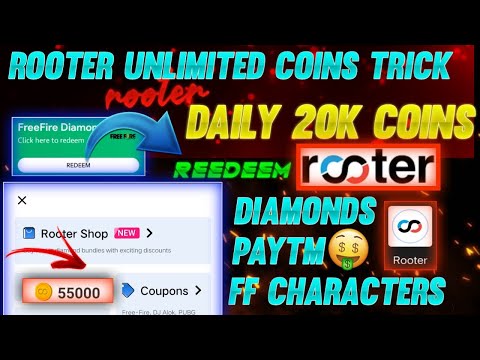 how to get rooter coins for free in tamil | get 20k rooter coins daily