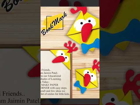 #shorts - paper craft - bookmark - corner bookmark - #papercraft #ytshorts #viral #crafts