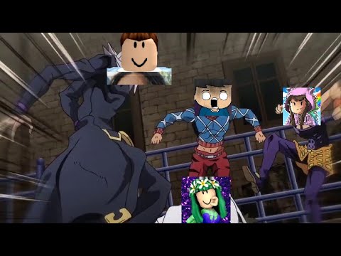 Me, PlayofEL, and AshleyTheUnicorn Beat Up Lisa Gaming ROBLOX (Jojo Poses Simulator)