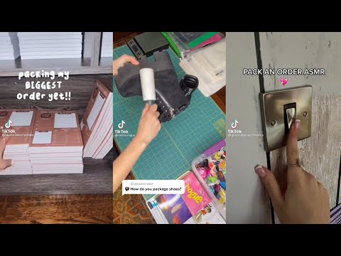 ASMR Packing Orders Tik tok Compilation