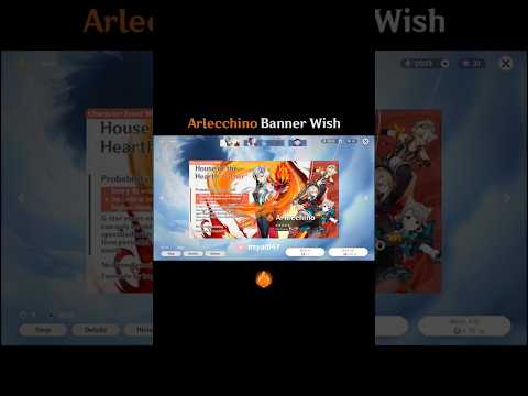 Arlecchino Banner Wish Fanmade #genshinimpact #short #arlecchino