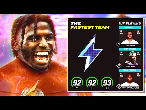 I Built The Fastest NFL Team Of All Time