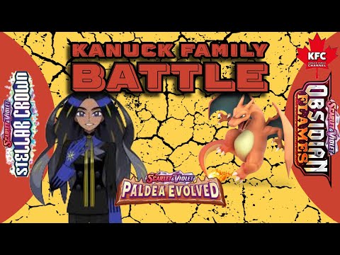 Pokemon Kanuck Family Battle, Paldea Evolved, Stellar Crown & Obsidian Flames