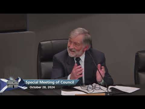 Town of Saint Andrews Special Council Meeting for October 28, 2024