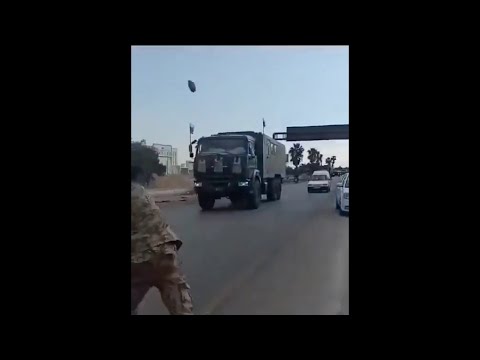 Syrians Throw Rocks at Retreating Russians in Syria! Leaving Khmeimim Air Base