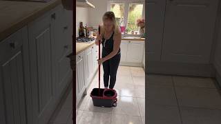 Mopping my floors with my turbo Vileda mop 🧹🧼🫧 #shorts #cleaningmotivation #cleaning #asmr