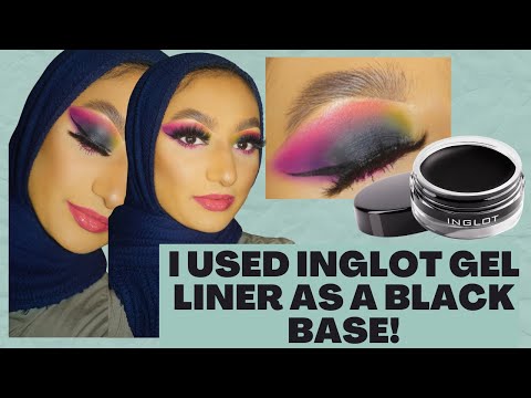 How to do a EASY black SMOKEY eye with inglot gel liner