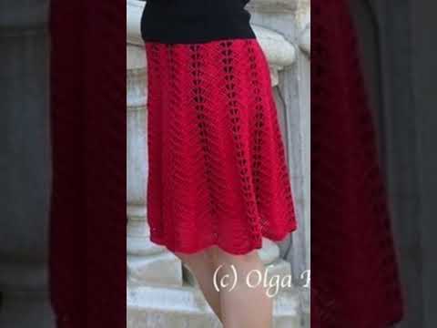 Crochet skirt tutorial #crochet #crochetskirts #olgapoltava