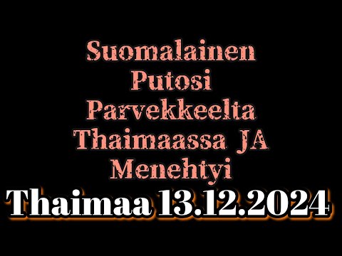 Suomalainen 52v Mies Menehtyi Pattayalla 13.12.2024 Thaimaa