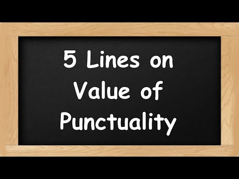 Value of Punctuality Short 5 Lines in English || 5 Lines Essay on Value of Punctuality