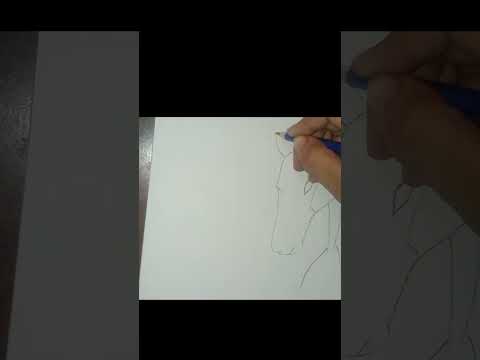 horse drawing| easy horse drawing