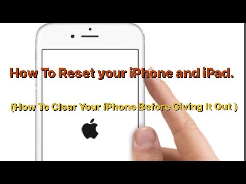 Factory Reset iPhone and iPad - Erase Everything on your iPhone and iPad #iphone #ipad #reset #erase