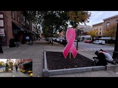 (4k) Autumn on Broadway, Washington to Church walk about Saratoga Springs # 108 Oct. 31 2022 wheaton