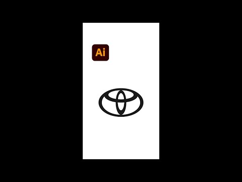 Toyota Logo Design with Golden Ratio  - Adobe Illustrator #shorts - Design.lk