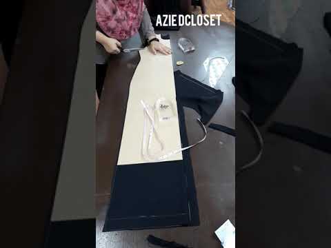 Tutorial potong jubah ala cardigan