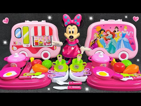 Live Mickey ASMR🥰Zufriedenstellende Auspacken des Minnie Mouse-Kochspielzeugset🍴🍴, Disney Toys