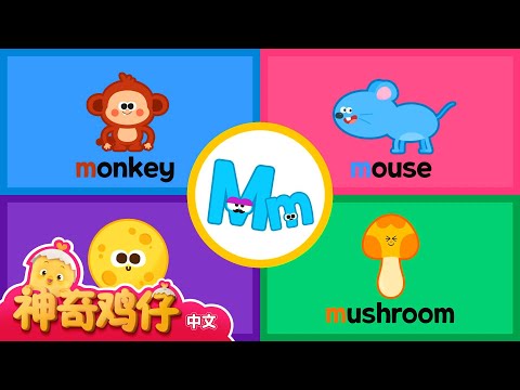 自然拼讀法 M! I~M | 神奇鸡仔与英语 | 卡通動畫 | Como Kids TV