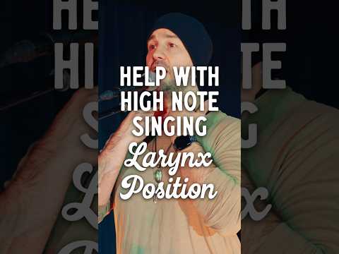 Help with High Note Singing: Larynx Position #voice #singer #singing #singinglessons #larynx #shorts